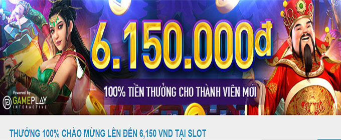 Khuyến mãi 100% tại Slot